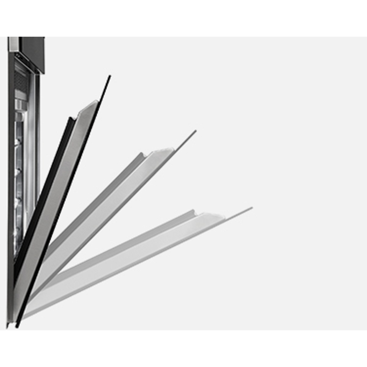 Coldline LIFE W45 Schockfroster — Soft-Close-Klapptür mit Spezialscharnieren